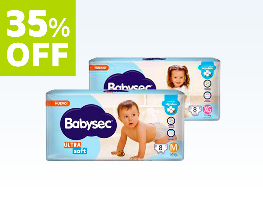 Babysec Ultra Soft Pañales