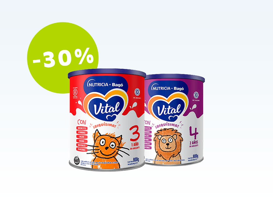 Vital 3 y 4 Lata x 800 gr.