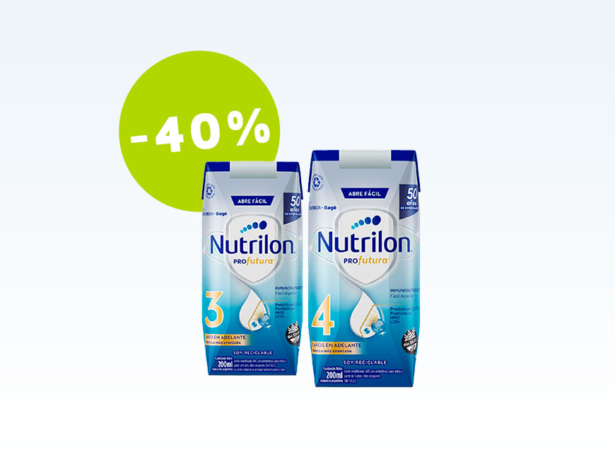 Nutrilon 3 y 4 x 200 ml.