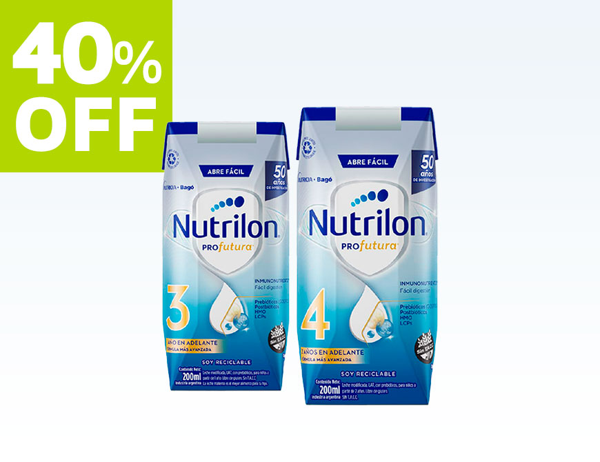 Nutrilon 3 y 4 x 200 ml.